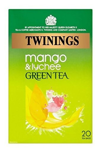 Té Verde Mango Y Lichi Twinings 20 Bolsitas