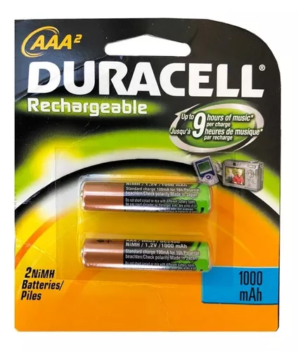 Pilas Recargables Duracell Aaa 2 Unidades