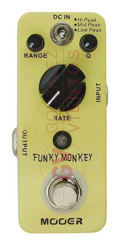 Pedal Mooer Auto Wah Funky Monkey Para Guitarra Electrica