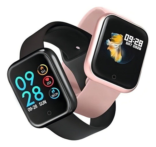 Reloj inteligente Dafit original para Android iOS P70, color rosa