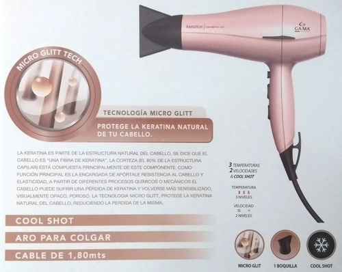Secador Profesional Gama Keration Potenza Ceramic Ion 2200w