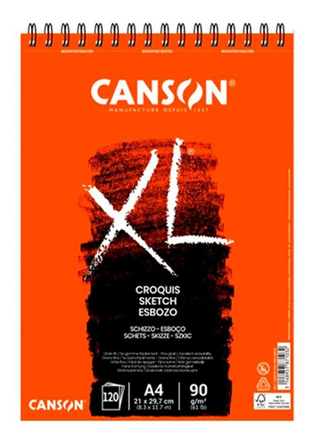 Canson Xl Croquera Croquis A4 21 X 29 Cm 90 G/m2