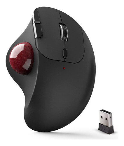 Echtpower Raton De Trackball Inalambrico, Mouse De Bola De C