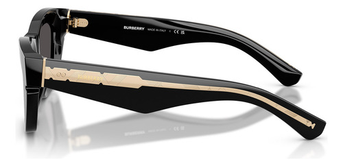 Óculos De Sol Burberry Engraved Check Preto Be4454 300187-52