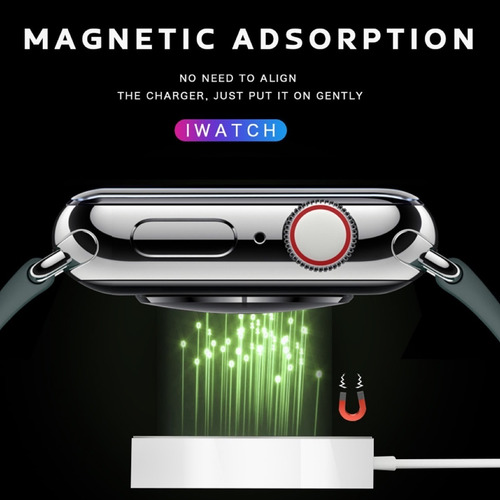Imagen 2 de 7 de Cargador Magnético Para Apple Watch Series 2/3/4/5/6/7/se