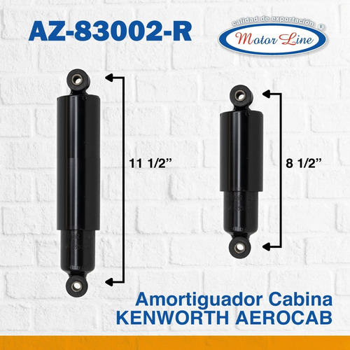 Imagen 3 de 9 de Amortiguador Para Cabina De Kenworth Aerocab, Az-83002-r