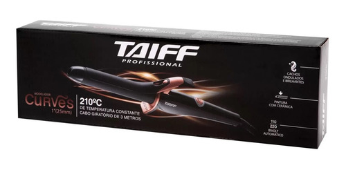 Taiff Modelador De Cachos Curves 1 25mm 210ºc - Bivolt