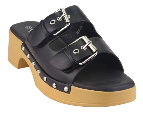 Sandalia Chalada Mujer Woodl-30 Negro Casual