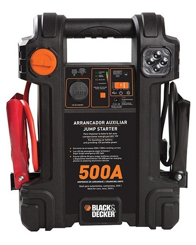 Arrancador Auxiliar Para Auto 500a 12v Black + Decker Js500c