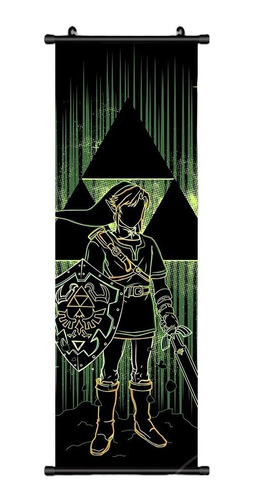 Poster Tela Link Trifuerza Pergamino | The Legend Of Zelda