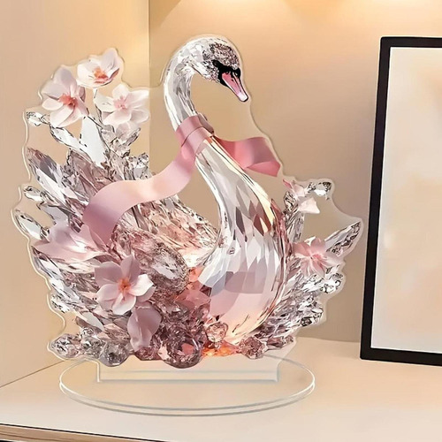 Adorno De Decoración De Animales Acrílicos 2d Plano Cisne