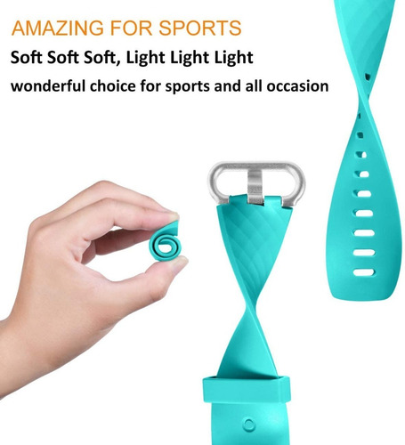 Imagen 6 de 9 de 3 Mallas Para Reloj Fitbit 3 / Charge 4 / Talle Small