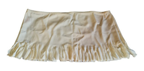 Pollera Sexy Micro Mini Lycra Blanco Pocahontas