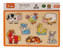 Comprar Juegos Juguetes Madera Viga Encastre Niño Didactico Granja