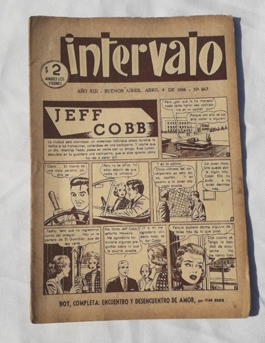 Historieta Comic ** Intervalo ** Nº 663 Año 58 Antigua