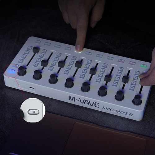 Controlador Midi Inalámbrico Consola De Mezclas Midi De 8