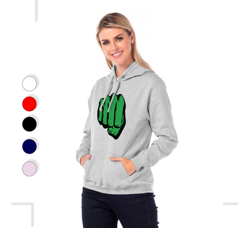 Sudadera Hoodie Adulto Colores Vivos Superheroe Huulk #3