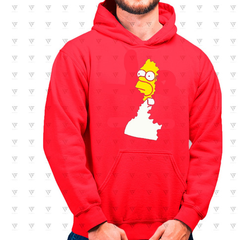 Poleron Estampado Los Simpson Homero Arbusto Escondido