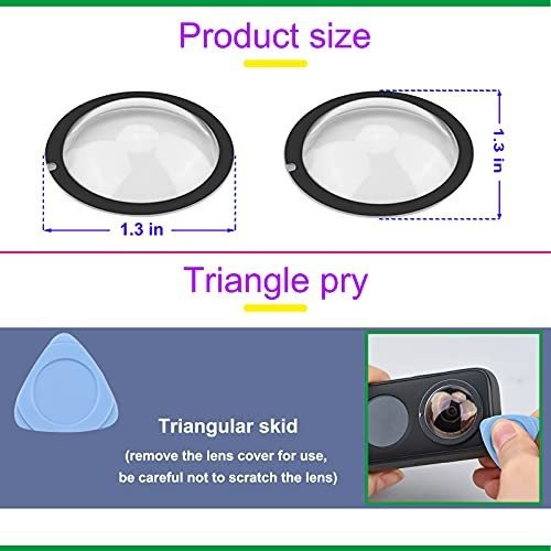 Protectores De Doble Lente Para Accesorios Insta360 One X2