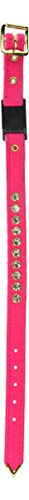 Omnipet Velvet Rhinestone Breakaway Cat Collar, Pink, 10 