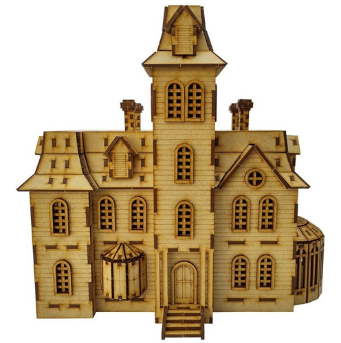 Imagen 5 de 5 de Rompecabezas 3d Mansión Locos Addams / Addams Maqueta