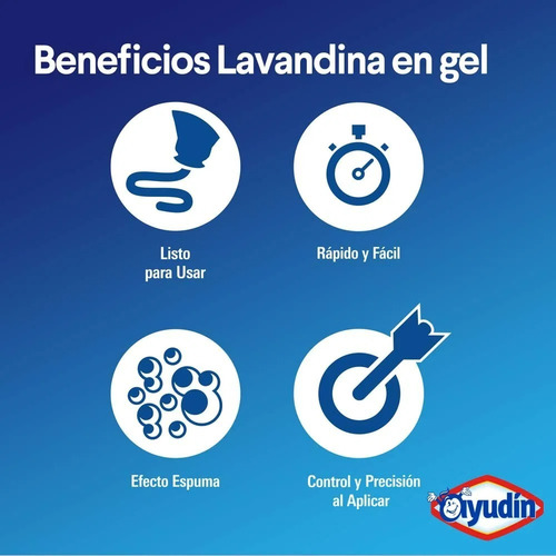 Imagen 4 de 6 de Lavandina Gel + Limpiador Ideal Uso Directo Multiuso X700 Ml