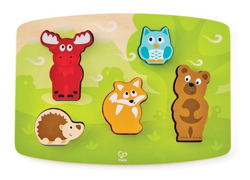 Puzzle Tactil De Animales Del Bosque Hape