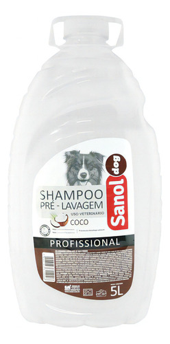 Shampoo Pet Para Pré Lavagem Pelos Cães Gatos Sanol Dog Coco
