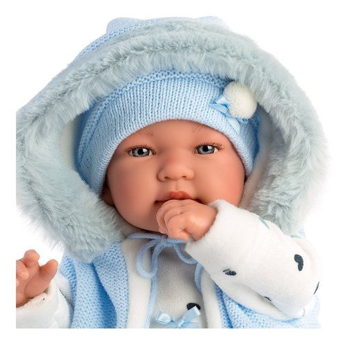 Muñeca Bebe Real Lloron Tina 45cm Tino Reborn Llorens España