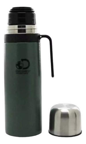 Termo  De Acero Discovery 1 Lt C Asa Y Pico Cebador 