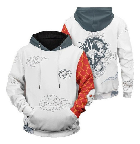 Sudadera De Moda For Adultos Anime One Piece Kaido 3d