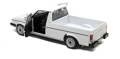 Miniatura Volkswagen Caddy Mk1 1982 Branco 1:18 Solido
