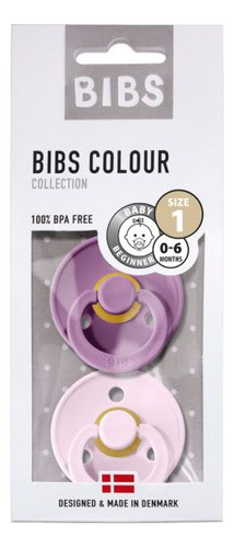 Chupete Bibs Talla 1 Lavender - Baby Pink