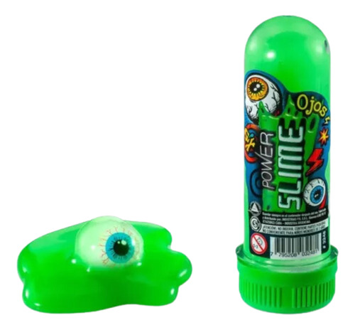 Slime - Tubo Individual De Power Slime Con Ojos