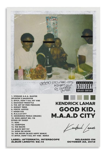 Ofitin Kendrick - Pster Lamar De Good Kid Maad City, Pster D