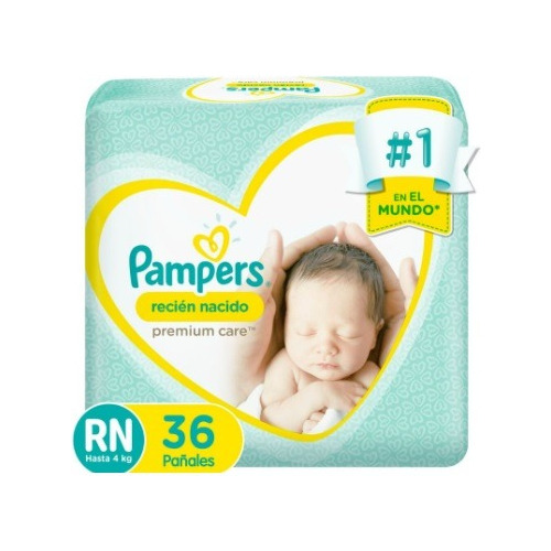 Pampers Premium Care Pañal Rn 36uds.