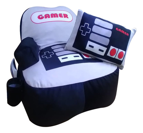 Puff Individual Gamer Nintendo Almohada Gratis| 90x90cm