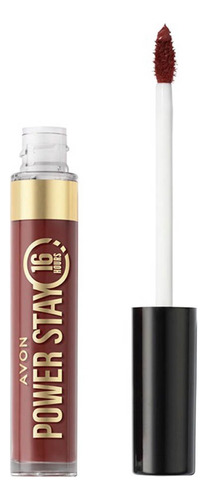 Labial Líquido Power Stay 16 Horas Tono Spicy Brown - Avon