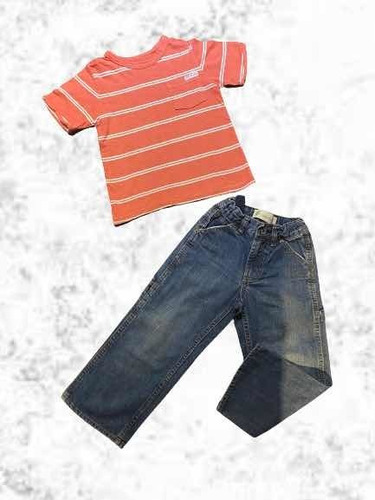 Combo Marca Gap Niño Talle 4: Jean + Remera