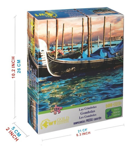 Rompecabezas Wuundentoy Gold Edition 500 Pzs Las Gondolas