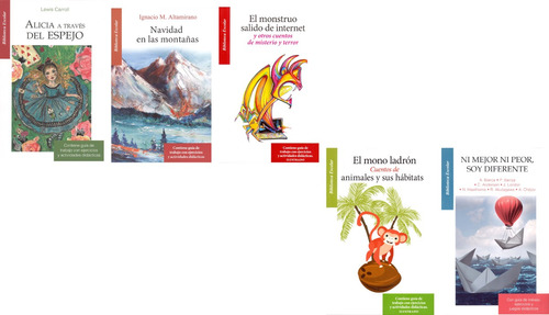 Pack De 5 Libros.(alicia A Través Del Espejo,navidad En,etc)