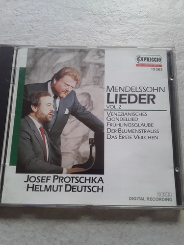 Mendelssohn - Lieder Gondellied Protschka Deutsch Cd / Kkt 