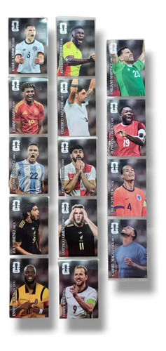 Set Sudaméricano 14 Estampas Coca Cola Mundial 2026 Panini Edición Sudamericana Brasil 6x4cm en film transparente
