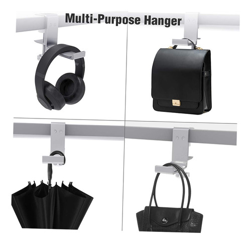 Auriculares Hanger De Instalación Vertical Horizontal De Alu