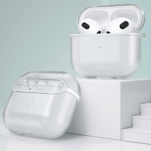 USTIYA Funda Para AirPods 3 Case Protector TPU Carcasa Color Transparente Cover