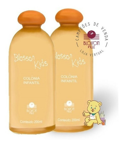 Kit Duas Colônias Blosson Kids Infantil 200ml Frete Grátis