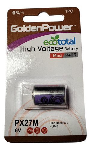 Pilha 6v Px27m Golden Power P/ Câmeras Minox
