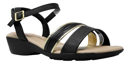 Sandalias Casuales Negras Zapatos Mujer Modare 7167102