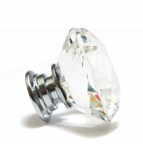 Set X6 Tiradores Cristal Diamante Perilla Puertas Muebles 