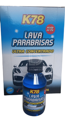 Lava Parabrisas K78 125ml Concentrado Rinde 20 Litros